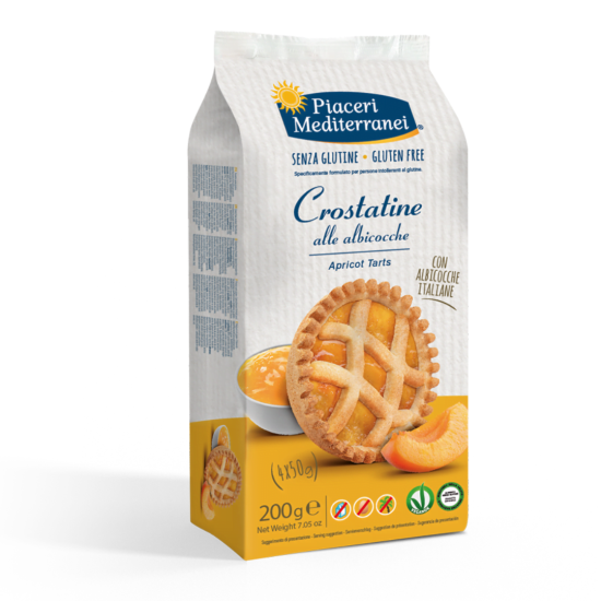 Tartlets with apricot jam Piaceri Mediterranei gluten-free